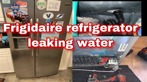 frigidaire refrigerator water leaking underneath|Frigidaire Refrigerator leaking water